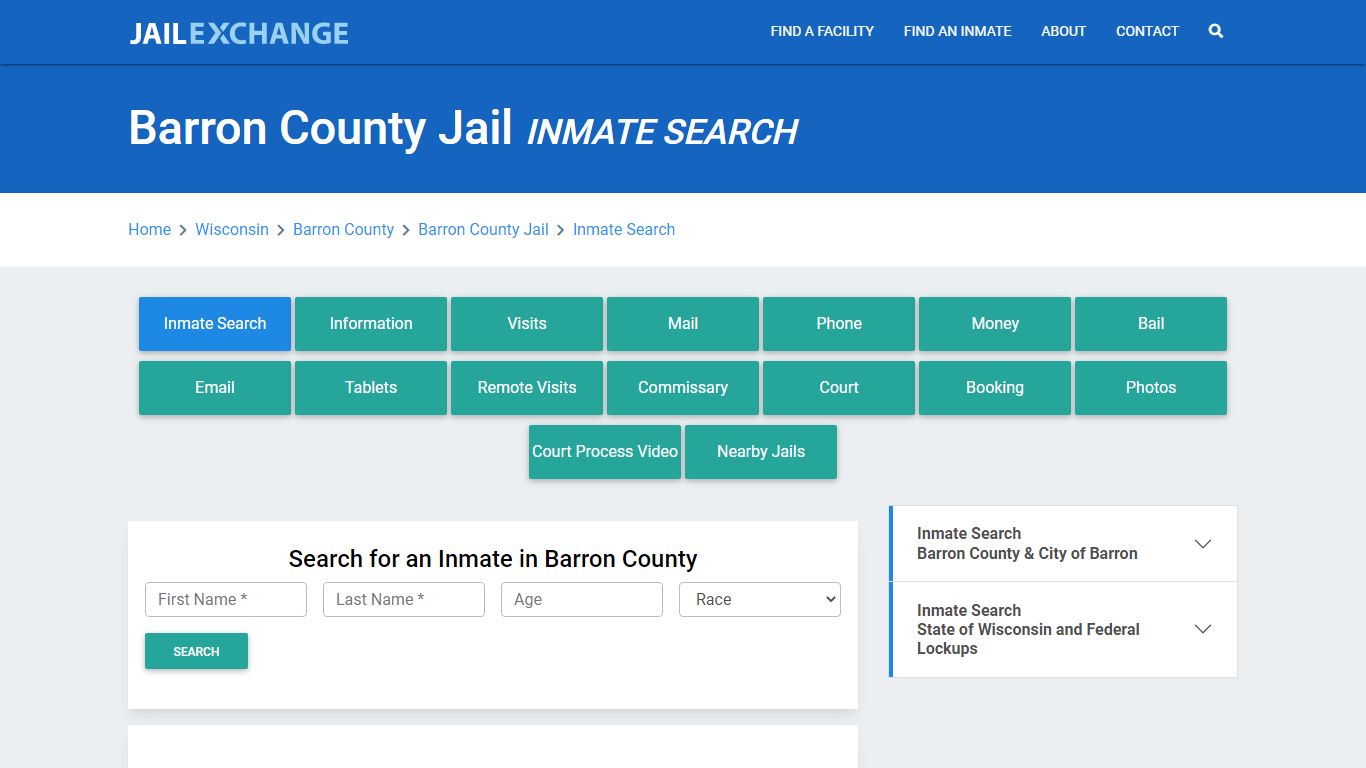 Barron County Jail, WI Inmate Search: Roster & Mugshots